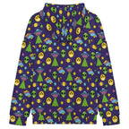Groovy Alien And UFO Women's Full-Zip Hoodie
