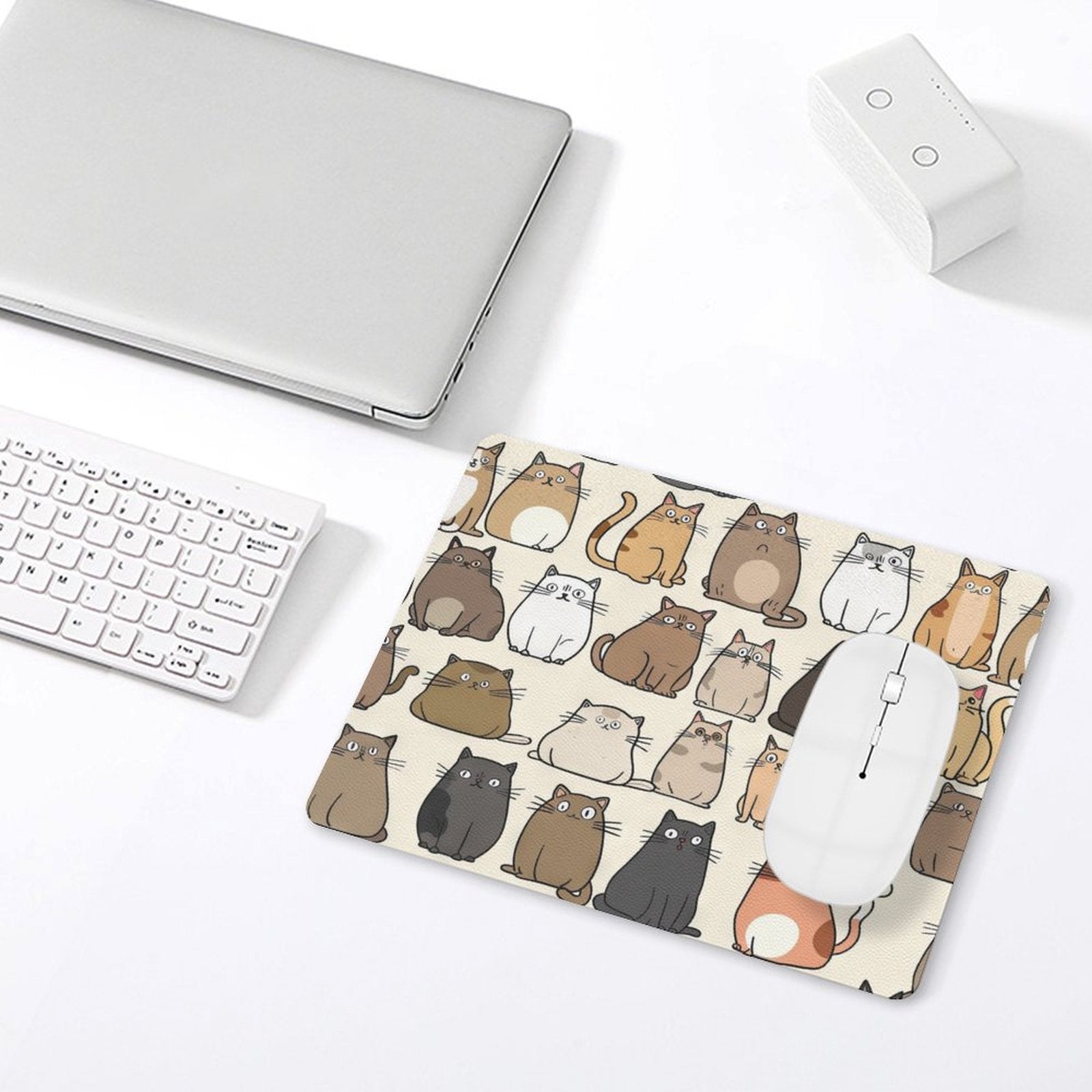 Lots Of Cats - Leather Mouse Pad Leather Mouse Pad animal Printed Offshore