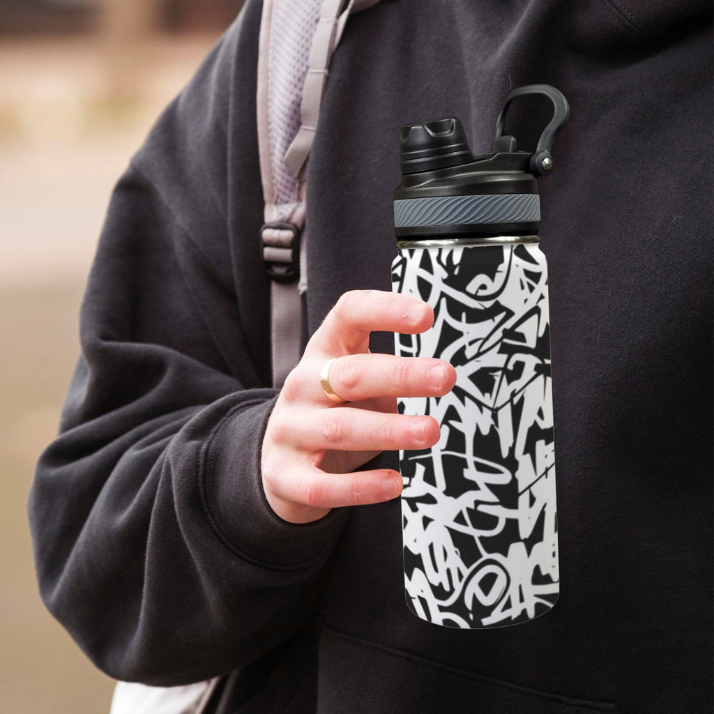 Graffiti - Insulated Water Bottle with Dual-Use Lid (18oz) Insulated Water Bottle with Dual-Use Lid (18oz) Printed Offshore