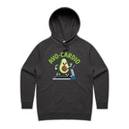 Avo-Cardio, Avocado Treadmill - Womens Hoodie Coal Womens Hoodie Fitness Food Printed In Australia