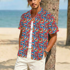 Comic Book Men's Crinkle Hawaiian Shirt