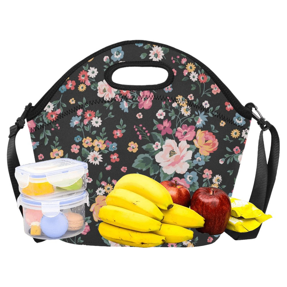 Pretty Floral - Neoprene Lunch Bag Neoprene Lunch Bag Printed Offshore