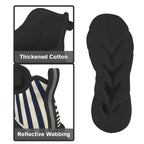 Black Stripes Women's Twisted Sole Sneakers