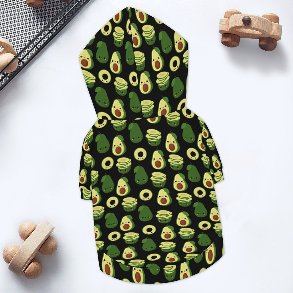 Cute Avocados Pet Hoodie (Large Size)