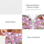 Fast Food Women's Windbreaker Short Set Women's Windbreaker Short Set Food Printed Offshore