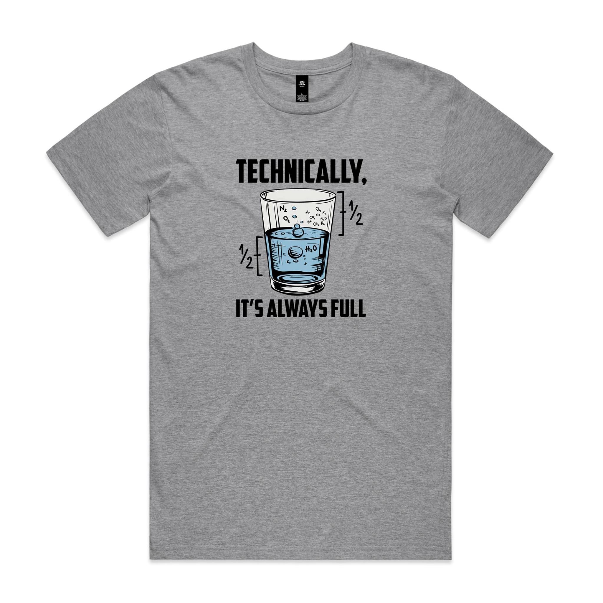 Glass Half Full Men's AS Colour T-shirt