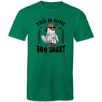 This Is Some Boo Sheet, Halloween - Mens T-Shirt Kelly Green Mens T-shirt Halloween Printed In Australia