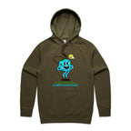 Make Every Day A Happy Earth Day - Mens Hoodie Army Mens Hoodie Environment Printed In Australia