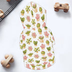 Cactus Pots And Flowers Pet Hoodie (Large Size)