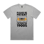Please Be Patient, I'm From The 1900's AS Colour Heavy Faded Tee Unisex Faded storm Heavy Faded T-shirt Music Printed In Australia