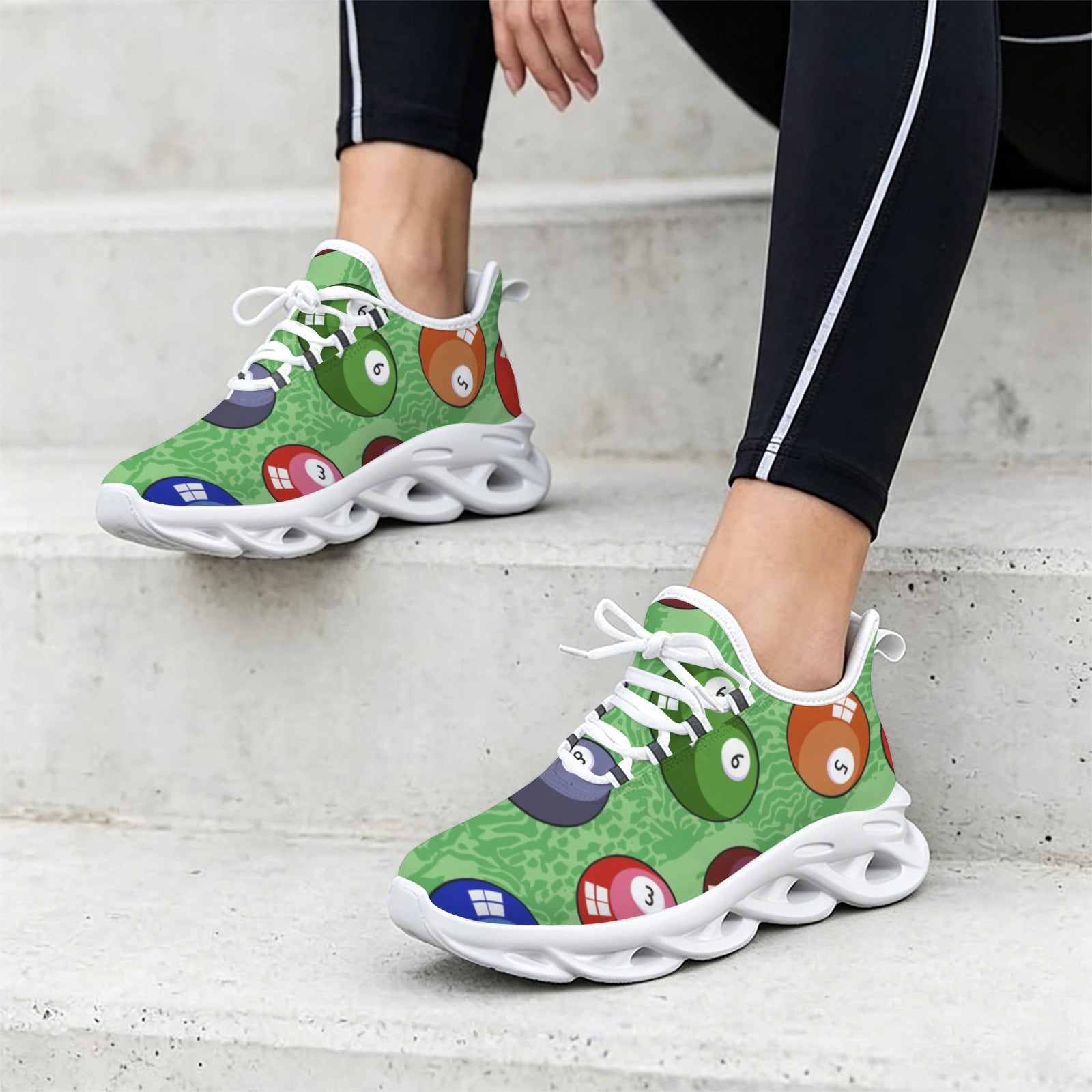 Pool Balls Women's Twisted Sole Sneakers