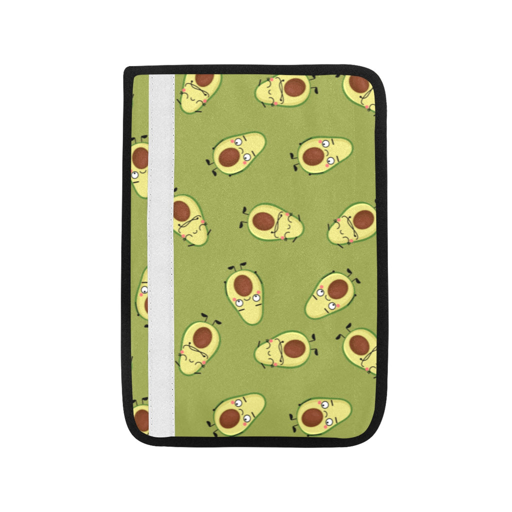 Avocado Characters Car Seat Belt Cover 7''x10'' (Pack of 2) Car Seat Belt Cover 7x10 (Pack of 2) Food Printed Offshore