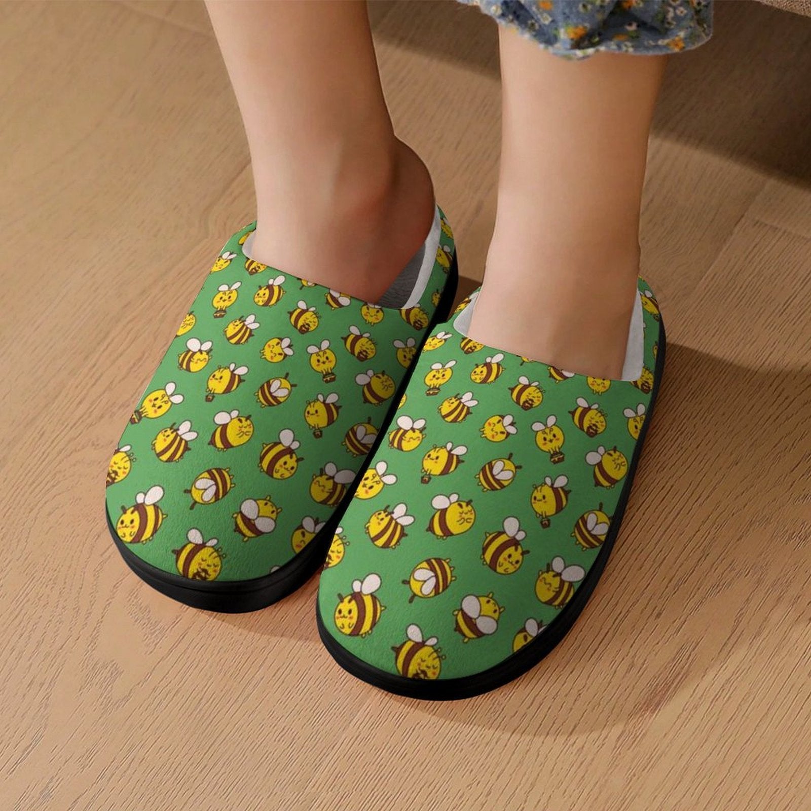 Busy Bees Kids Cotton Slippers Kids Cotton Slippers animal Printed Offshore