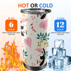 Toucans In Pink - 20oz Mobile Tumbler with Lid (Black Lock)