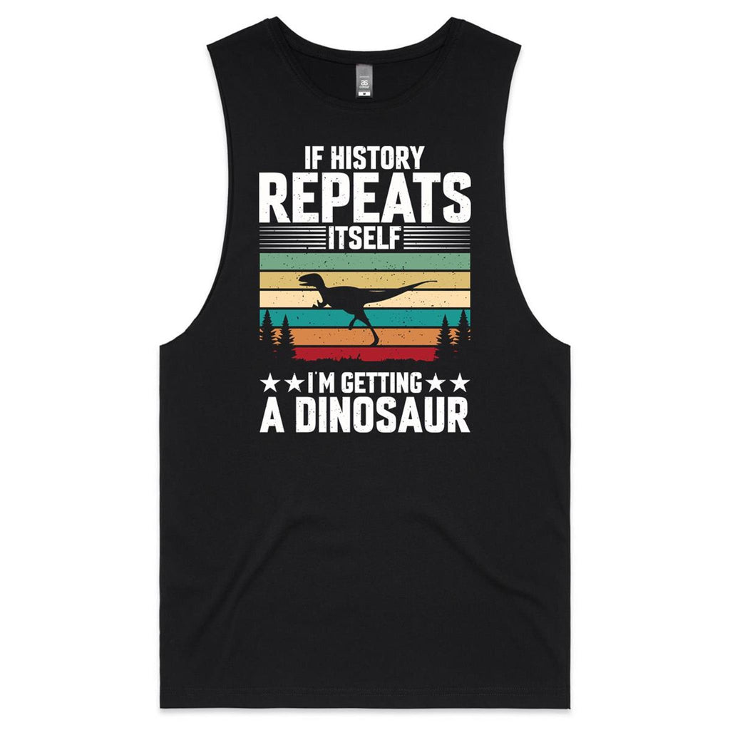 I'm Getting A Dinosaur Men's AS Colour Tank Top Tee