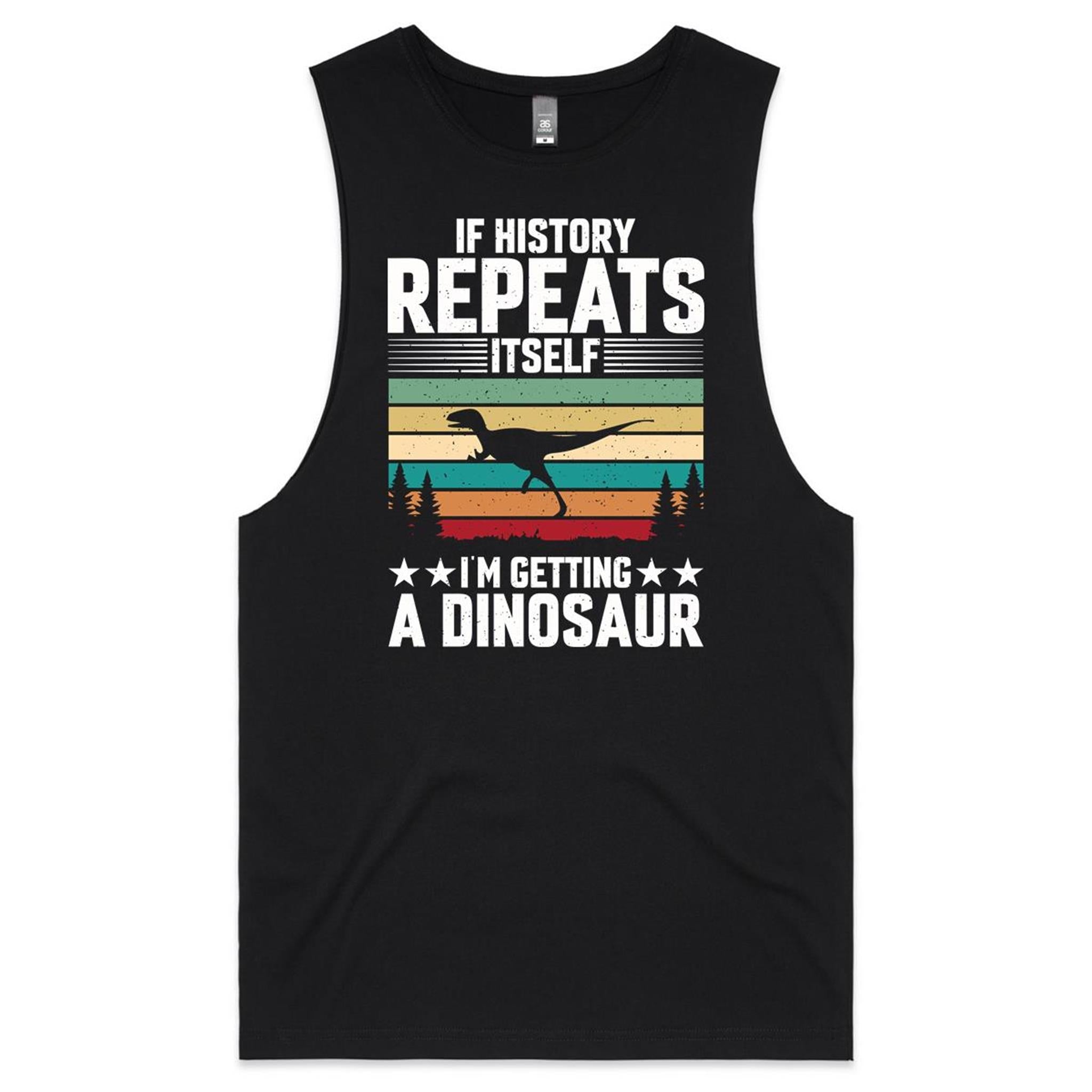I'm Getting A Dinosaur Men's AS Colour Tank Top Tee