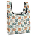 Cat Faces Collapsible Shopping Bag white One size Foldable Shopping Bag Printed Offshore