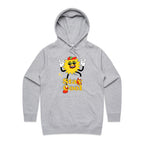Stay Cool - Womens Hoodie Grey Marle Womens Hoodie Printed In Australia