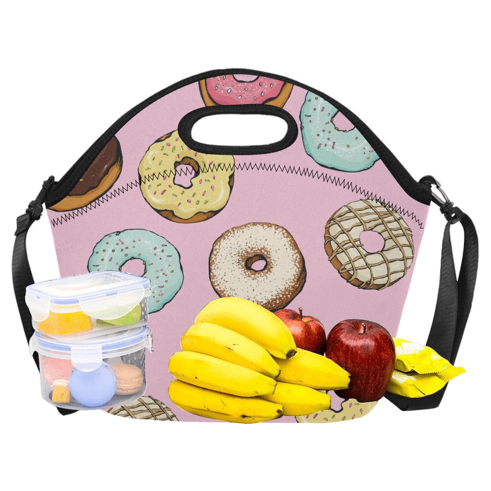 Doughnuts - Neoprene Lunch Bag Neoprene Lunch Bag Printed Offshore