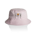 Skeleton Dance AS Colour Bucket Hat Orchid One Size As Colour Bucket Hat Halloween Printed In Australia