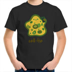 Cell-fie, Cell Selfie - Kids Youth T-Shirt Black Kids Youth T-shirt Printed In Australia Science