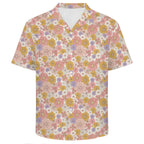 Faded Floral Men's Crinkle Hawaiian Shirt