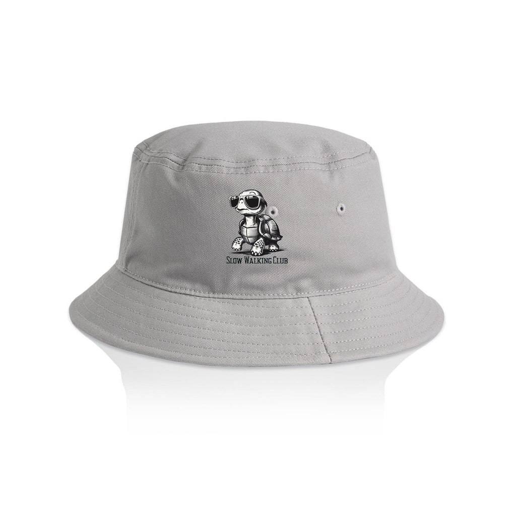 Tortoise, Slow Walking Club - AS Colour Bucket Hat Storm One Size As Colour Bucket Hat animal Printed In Australia