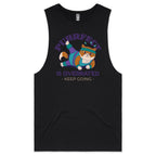 Purrfect Is Overrated - Tank Top Tee Black Drop Arm Tank Top Fitness Printed In Australia