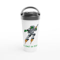Alien, We Come In Peace White 15oz Stainless Steel Travel Mug Default Title Travel Mug Globally Fulfilled Sci Fi
