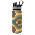 Vintage Floral Insulated Water Bottle with Dual-Use Lid (18oz) One Size Insulated Water Bottle with Dual-Use Lid (18oz) Printed Offshore