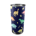 Dinosaurs - 20oz Mobile Tumbler with Lid (Black Lock) One Size 20oz Travel Mug animal Printed Offshore