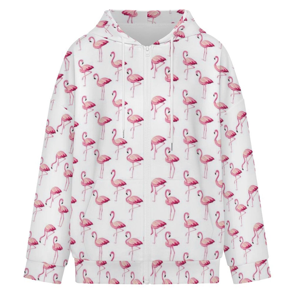 Flamingos Women's Full-Zip Hoodie