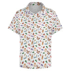 Cute Little Bugs Women's Short-Sleeve Button Up Shirt Women's Short-Sleeve Button Up Shirt animal Printed Offshore