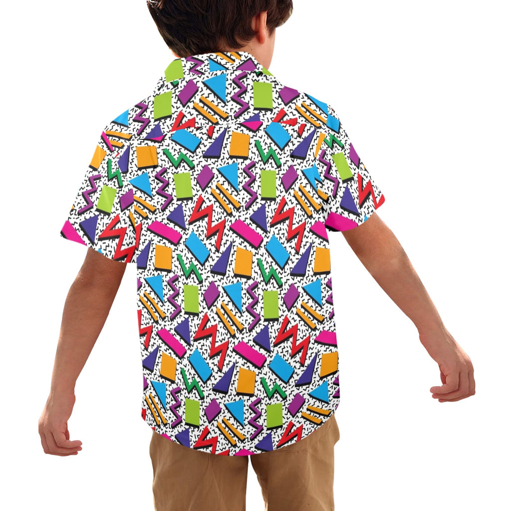 Graphic 80's Junior Kids Hawaiian Shirt
