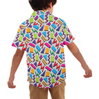 Graphic 80's Junior Kids Hawaiian Shirt