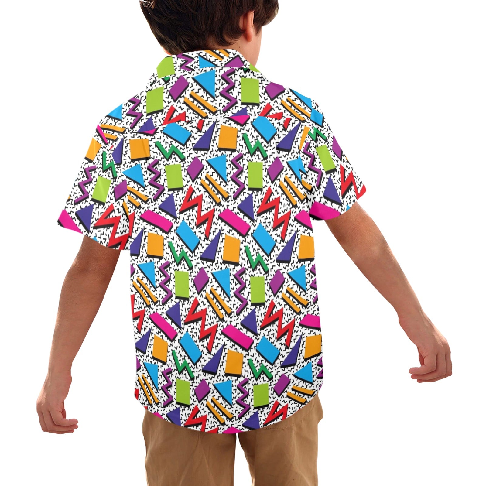 Graphic 80's Junior Kids Hawaiian Shirt
