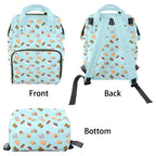 Classic Aussie Food Icons Multi-Function Backpack, Nappy / Diaper Bag Multi-function Backpack, Nappy / Diaper Bag Australia Food Printed Offshore