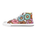 Doughnuts Men's High Top Canvas Shoes US14 Men's Classic High Top Canvas Shoes Printed Offshore