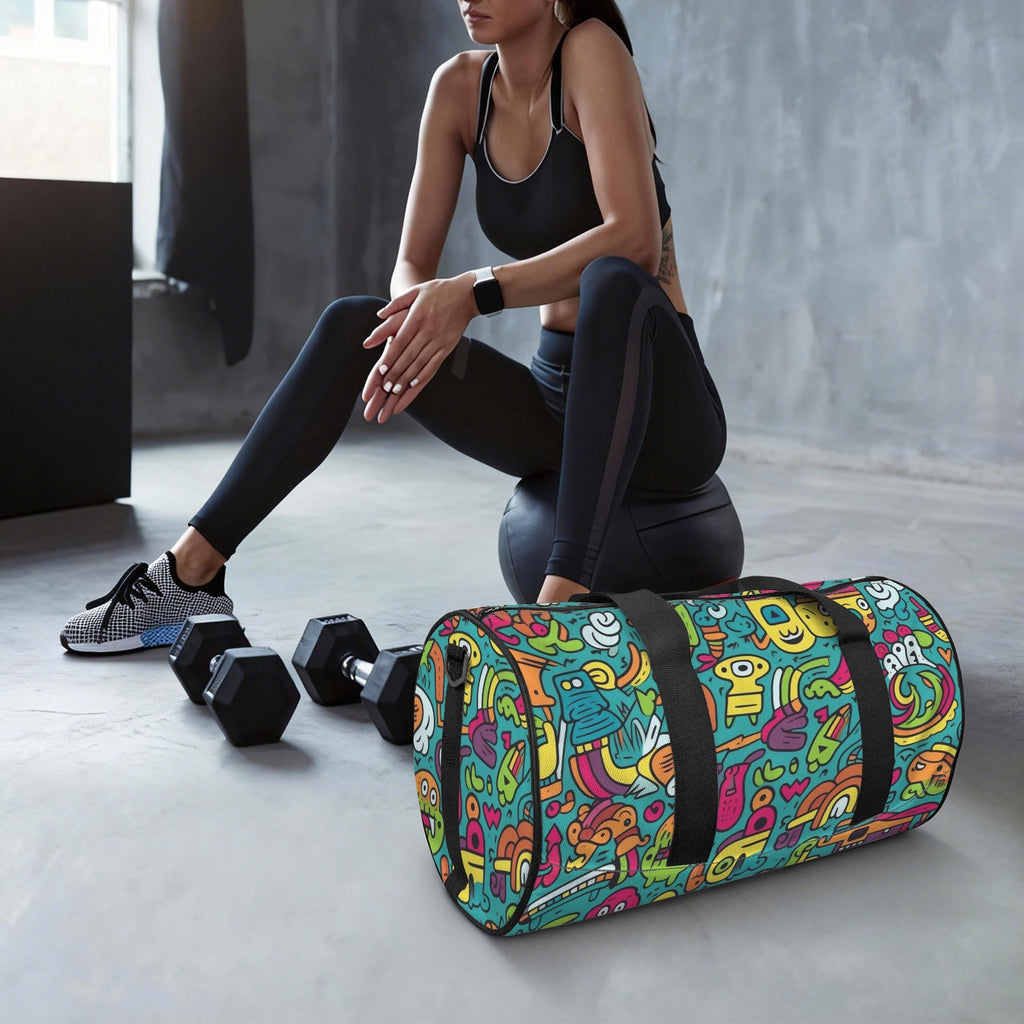 Crazy Characters Duffle Bag Duffle Bag Printed Offshore