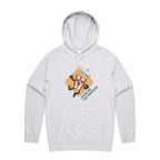 Hand Me The Popcorn - Mens Hoodie White Marle Mens Hoodie Food Printed In Australia