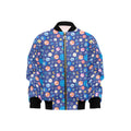 Planets On Blue Kids Bomber Jacket