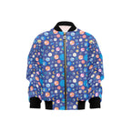 Planets On Blue Kids Bomber Jacket
