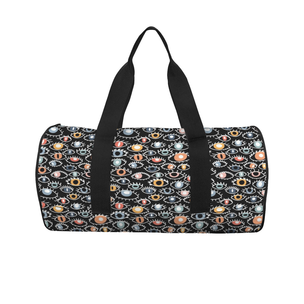 Eyes On Black Duffle Bag Duffle Bag Printed Offshore