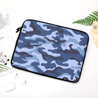 Blue Camouflage Laptop Sleeve (Multiple Sizes) Laptop Sleeve Printed Offshore