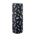 Chess Pattern 20oz Tall Skinny Tumbler with Lid and Straw One Size 20oz Tall Skinny Tumbler with Lid and Straw Printed Offshore