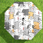 Cat Hello - Semi-Automatic Foldable Umbrella (Model U12) Semi-Automatic Foldable Umbrella (U12)