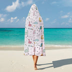 Quirky Dinosaurs Kids Hooded Blanket 100cm x 130cm