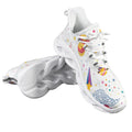White Galaxy Men's Twisted Sole Sneakers
