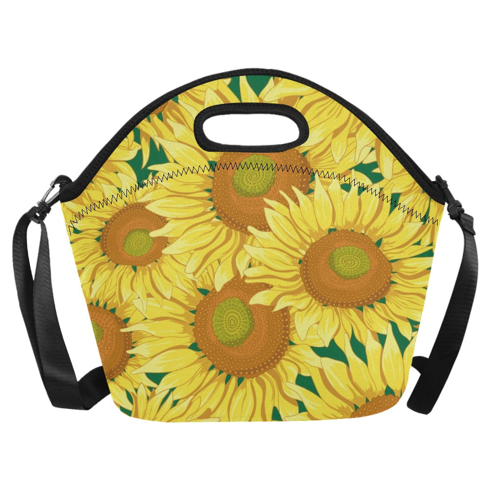 Sunflowers - Neoprene Lunch Bag Neoprene Lunch Bag Printed Offshore
