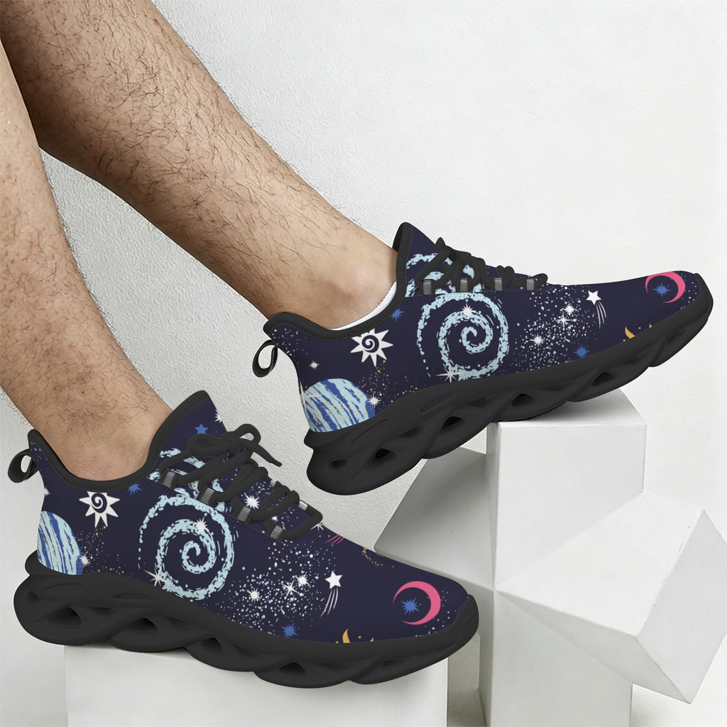 Galaxy Outer Space Men's Twisted Sole Sneakers